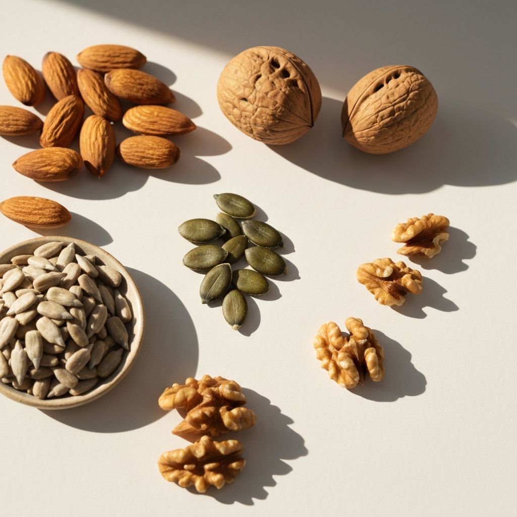 Nuts and seeds arrangement